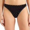 Charter Club Womens Pretty Cotton Bikini 1 Black Cream